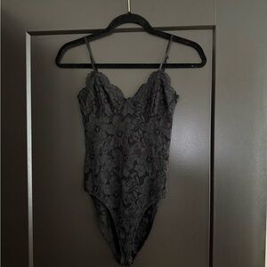 Zara Black Lace Bodysuit